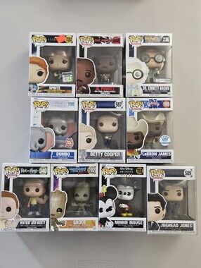 Funko Pop Lot of 10 Disney Marvel Riverdale